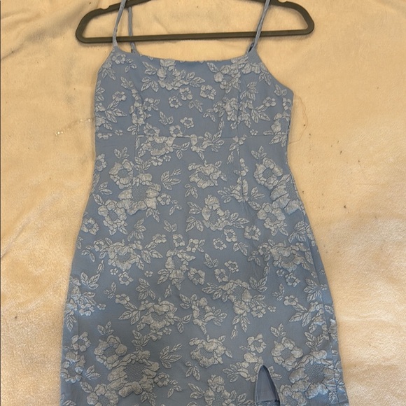 Live to be Spoiled Other - Women’s Floral Slip Dress - Blue